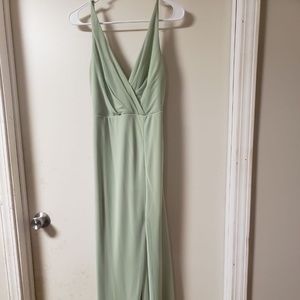 Azazie Dusty Sage Bridesmaid Dress